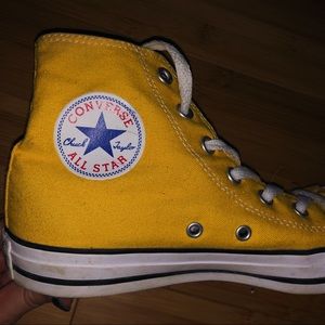 Yellow High Top Converse